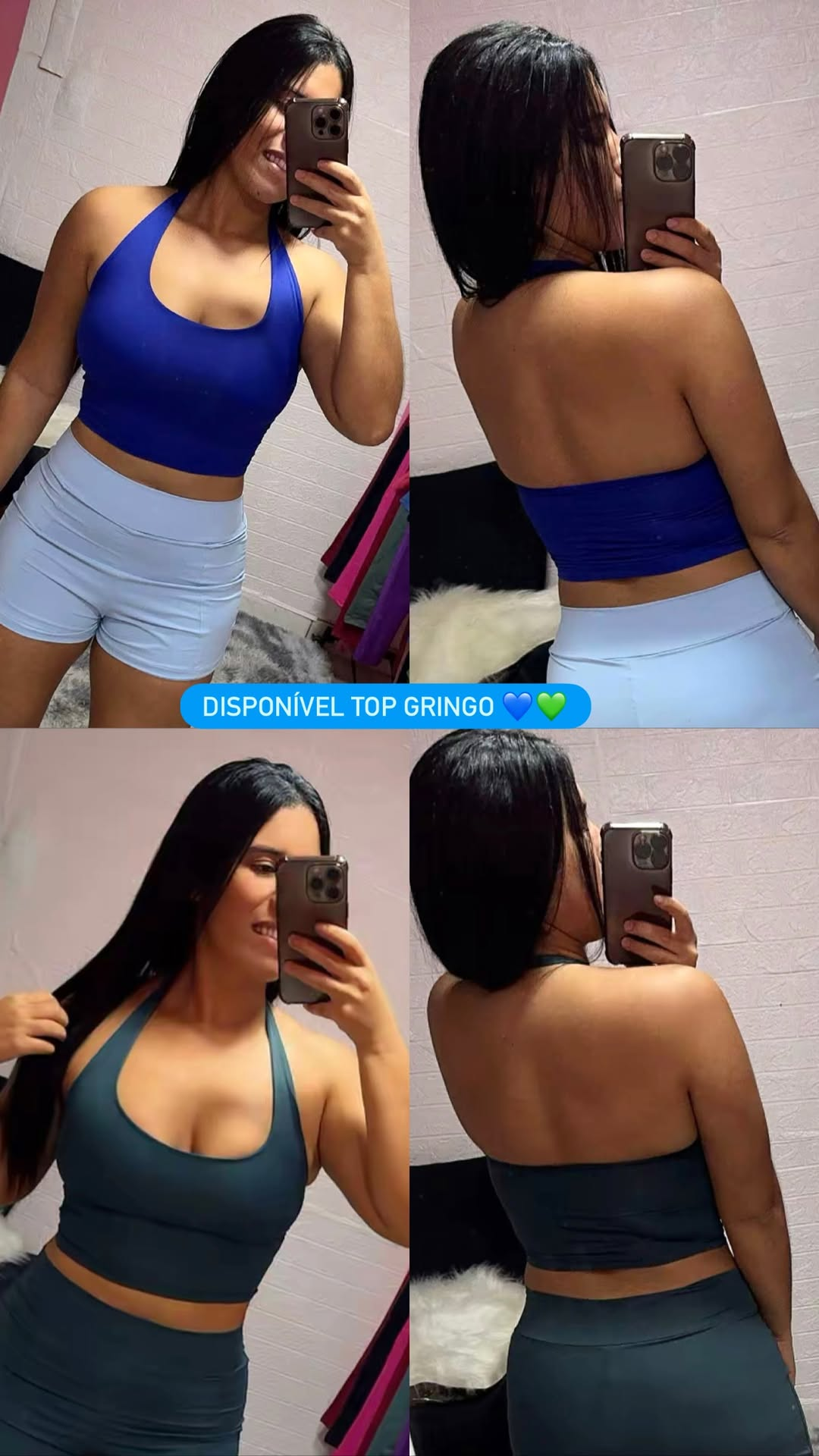 Top Gringo Azul